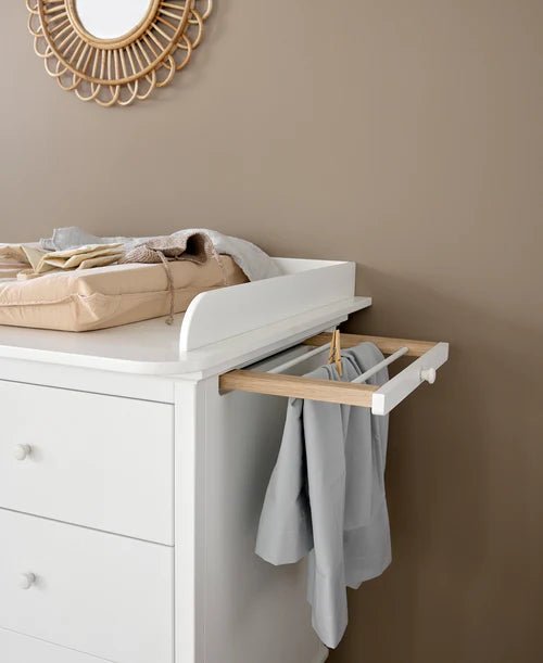 2 pull - outs and laundry bag for seaside dresser & nursery dresser with 6 drawers - Le Petit Marché Home Furniture