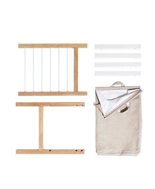 2 pull - outs and laundry bag for seaside dresser & nursery dresser with 6 drawers - Le Petit Marché Home Furniture