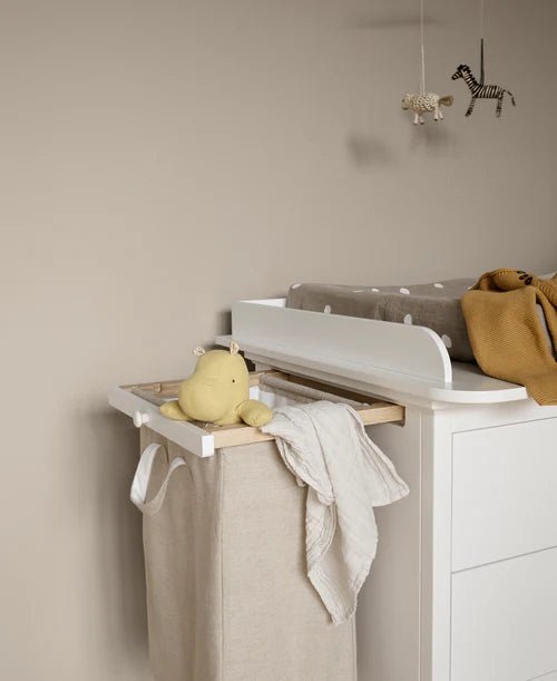 2 pull - outs and laundry bag for seaside dresser & nursery dresser with 6 drawers - Le Petit Marché Home Furniture