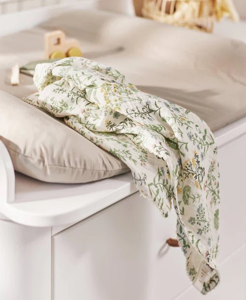 3 - pack Muslin Cloth, Summer Flowers - Le Petit Marché Home Furniture