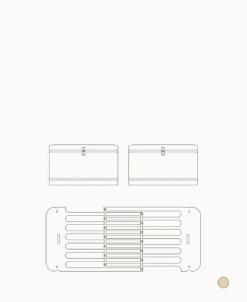 Mini+ Sibling Kit (Additional parts to Mini+ Cot Bed incl. Junior Kit, Oak)