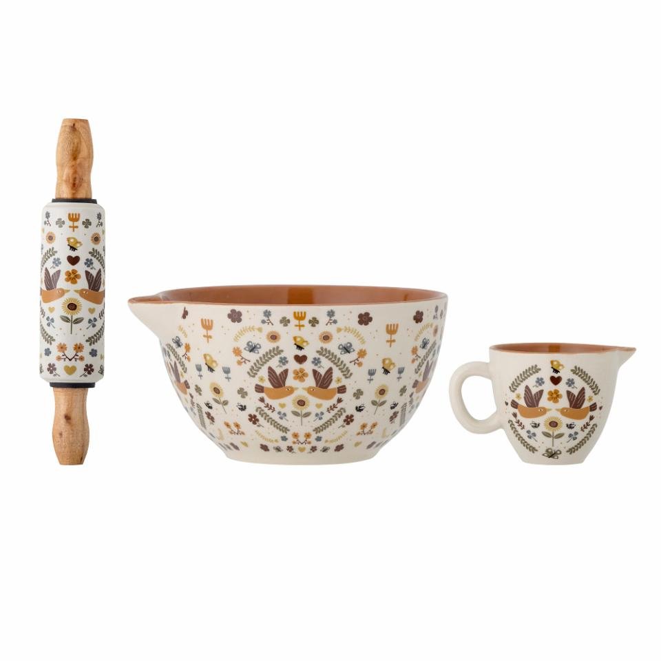 Baking Set Bryn, Brown, Stoneware - Le Petit Marché Home Furniture