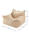 Beanbag Chair, Brown Sugar - Le Petit Marché Home Furniture