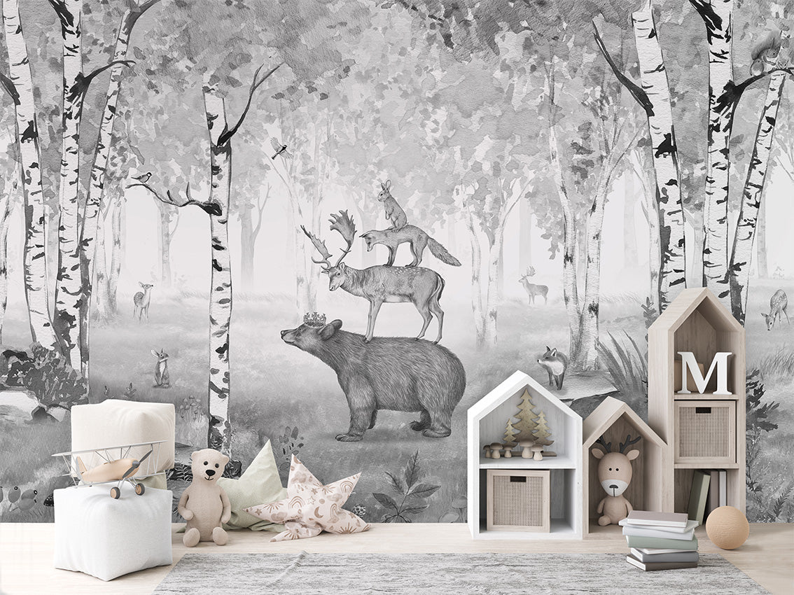 Bear King - Black and White - Le Petit Marché Home Furniture