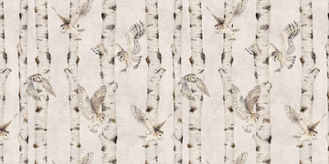 Birch and Owls - White - Le Petit Marché Home Furniture