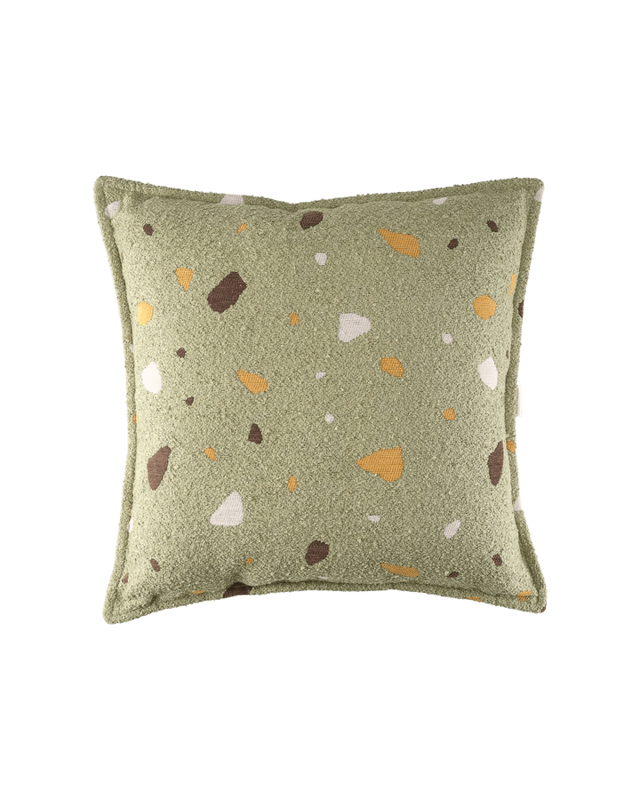 Block Cushion, Terrazzo Moss (Pre - Order) - Le Petit Marché Home Furniture