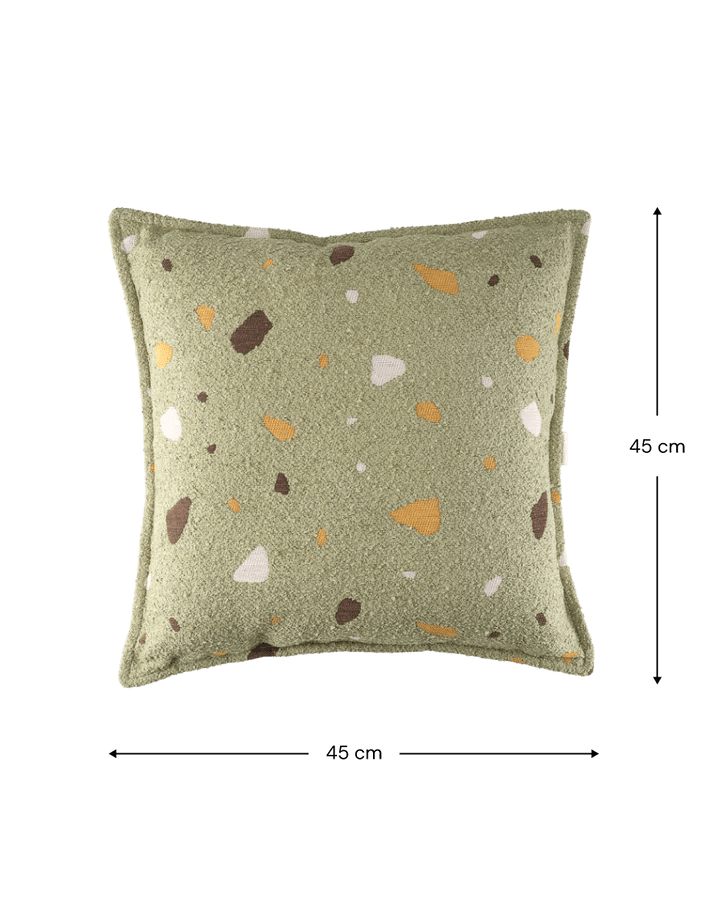 Block Cushion, Terrazzo Moss (Pre - Order) - Le Petit Marché Home Furniture