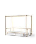 Camp canopy bed, white/oak - Le Petit Marché Home Furniture