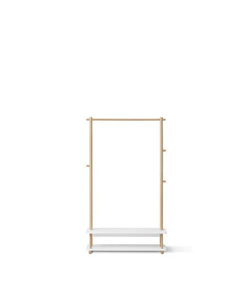 Camp clothes rail, white/oak - Le Petit Marché Home Furniture