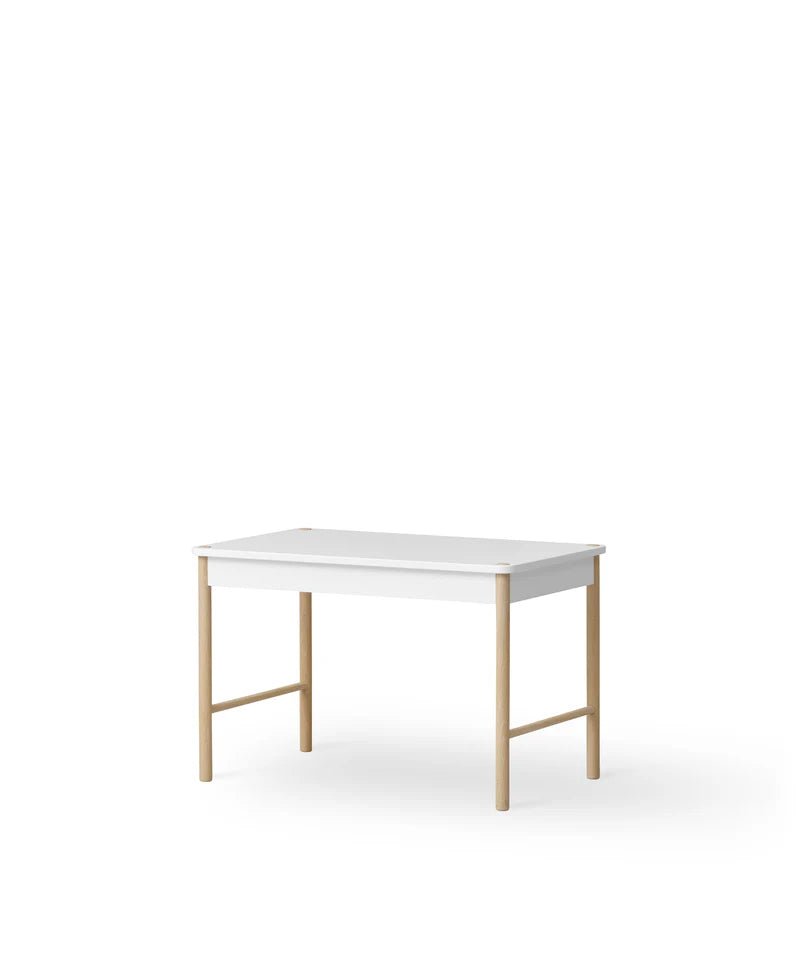 Camp Toddler Play Table, White/Oak - Le Petit Marché Home Furniture