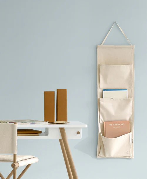 Canvas Hanging Organiser, 3 pockets, Pure Nature - Le Petit Marché Home Furniture