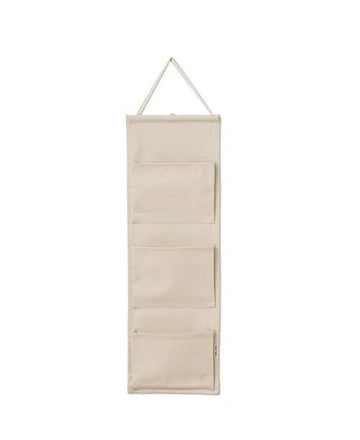 Canvas Hanging Organiser, 3 pockets, Pure Nature - Le Petit Marché Home Furniture