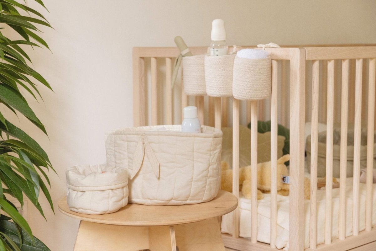 Crib Basket Bobby - Vanilla - Le Petit Marché Home Furniture