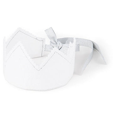 Crown PN White with Silver Ribbon - Le Petit Marché Home Furniture