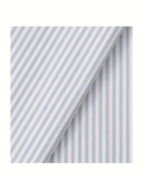 Curtain for Seaside Classic bunk bed, low loft bed and junior low loft bed, blue stripe - Le Petit Marché Home Furniture