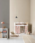 Curtain for wood mini+ low loft bed, rose - Le Petit Marché Home Furniture