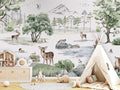 Deer Forest - Winter - Le Petit Marché Home Furniture