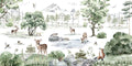 Deer Forest - Winter - Le Petit Marché Home Furniture