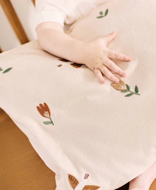 Embroidered Cushion, Songbirds - Le Petit Marché Home Furniture