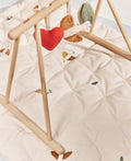 Embroidered Play Mattress, Songbirds - Le Petit Marché Home Furniture