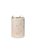 Embroidered Storage Basket, large, Leaves - Le Petit Marché Home Furniture