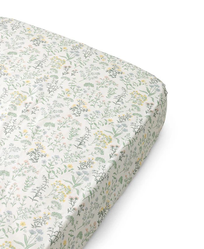 Fitted Junior sheet 68x168 cm, Summer Flowers - Le Petit Marché Home Furniture