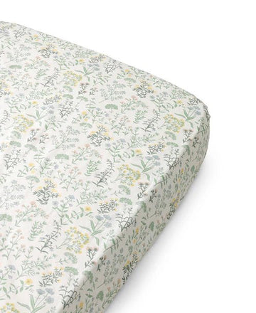 Fitted Junior sheet 90x160 cm, Summer Flowers - Le Petit Marché Home Furniture