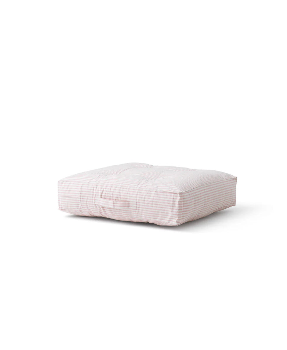 Floor cushion, rose striped - Le Petit Marché Home Furniture