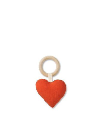 Heart Rattle Teether - Le Petit Marché Home Furniture