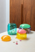 Jar Puffy, Turquoise - Le Petit Marché Home Furniture