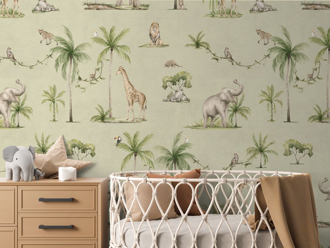 Joyful Jungle - Green - Le Petit Marché Home Furniture