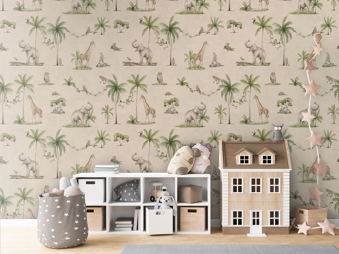 Joyful Jungle - Sand - Le Petit Marché Home Furniture