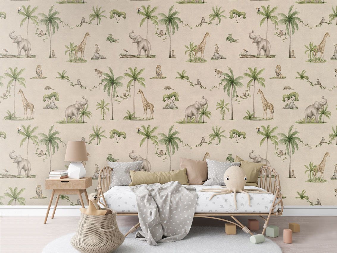 Joyful Jungle - Sand - Le Petit Marché Home Furniture