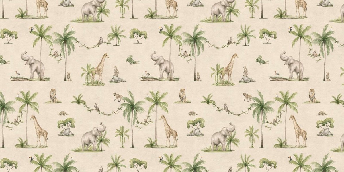 Joyful Jungle - Sand - Le Petit Marché Home Furniture