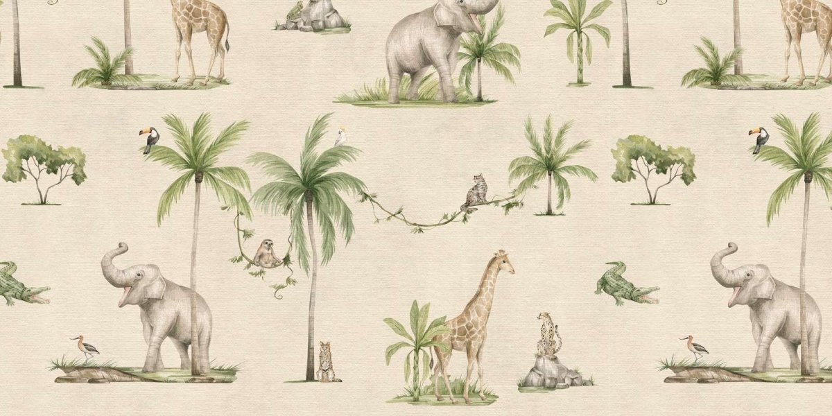 Joyful Jungle - Sand - Le Petit Marché Home Furniture