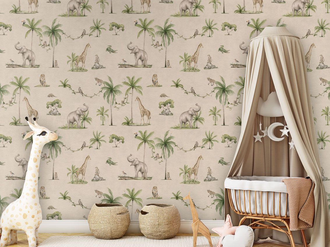 Joyful Jungle - Sand - Le Petit Marché Home Furniture