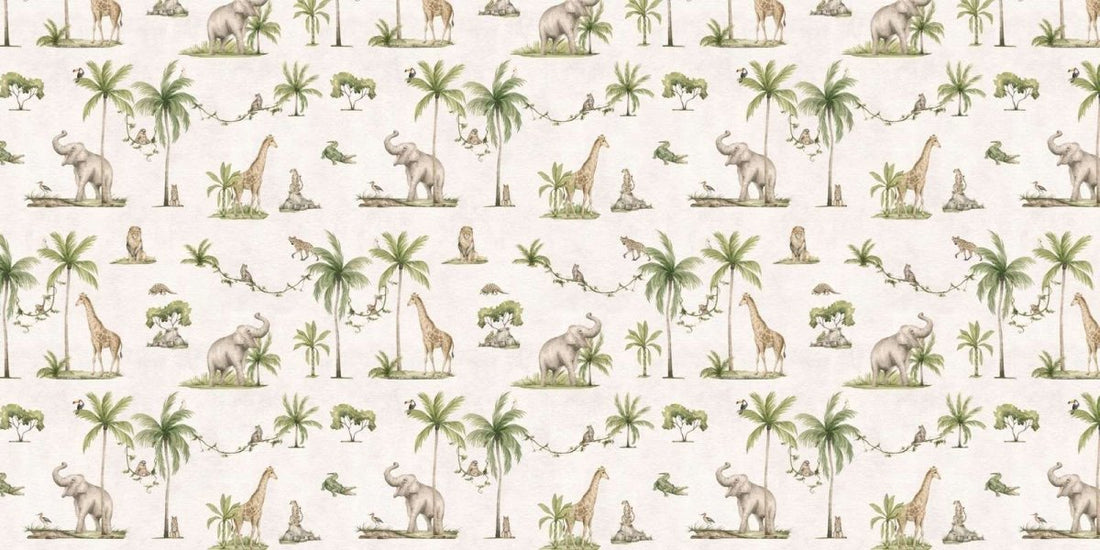 Joyful Jungle - White - Le Petit Marché Home Furniture