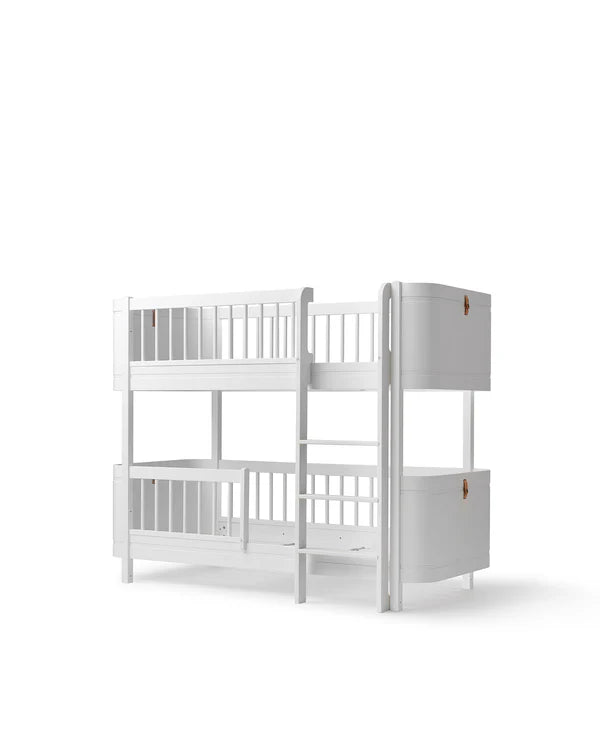 Mini+ cot bed & Mini+ junior bed to low bunk bed, white - Le Petit Marché Home Furniture