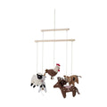 Mobile Farm Animal Gunni, Brown, Cotton - Le Petit Marché Home Furniture