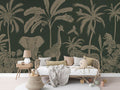 Monochrome Jungle - Green Vintage - Le Petit Marché Home Furniture