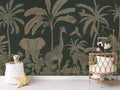 Monochrome Jungle - Green Vintage - Le Petit Marché Home Furniture