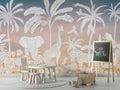 Monochrome Jungle - Pink Sky - Le Petit Marché Home Furniture