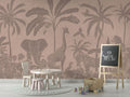 Monochrome Jungle - Pink Vintage - Le Petit Marché Home Furniture