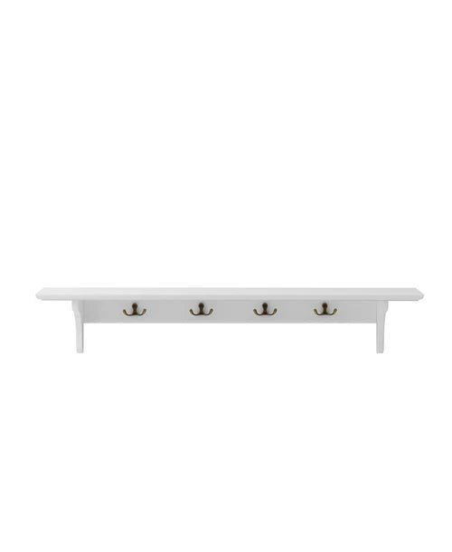 Seaside shelf with hooks, 90x20 cm - Le Petit Marché Home Furniture