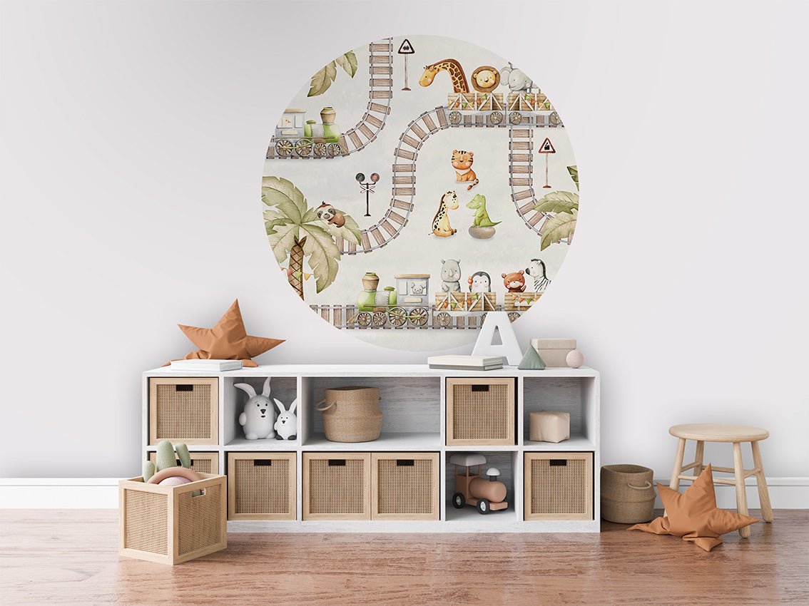 Train Travels - Circle - Le Petit Marché Home Furniture