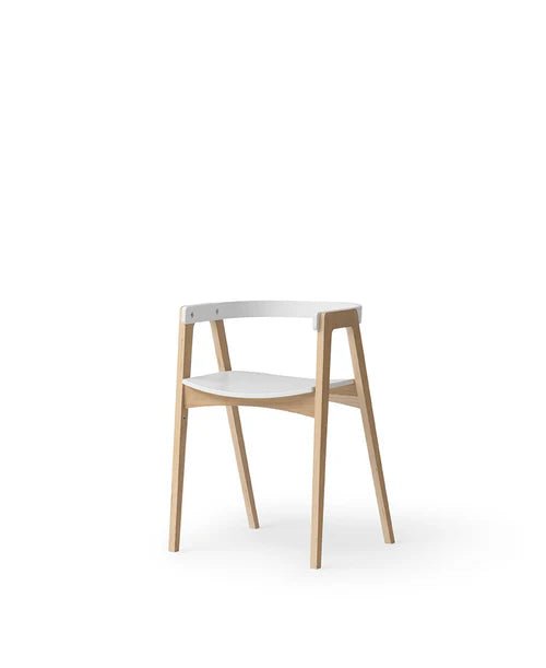 Wood Armchair Adjsutable White/Oak - Le Petit Marché Home Furniture