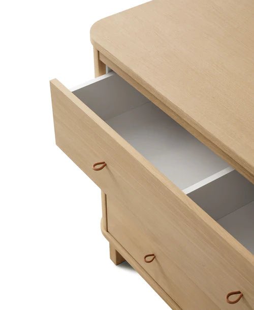 Wood dresser 3 drawers, oak - Le Petit Marché Home Furniture