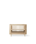 Wood Mini+ Cot Bed, Oak - Le Petit Marché Home Furniture