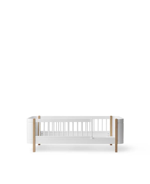 Wood Mini+ junior bed, white/oak - Le Petit Marché Home Furniture