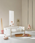 Wood Mini+ junior bed, white/oak - Le Petit Marché Home Furniture